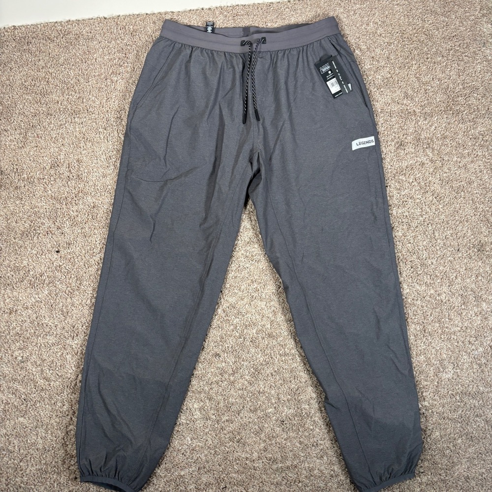 Legends Luka HD Jogger Mens Large Charcoal Grey Athletic Training Pants NEW